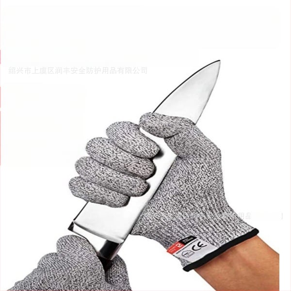 Runfeng γάντια προστασίας από περικοπές, 13-γκέιντζ επίπεδο 5, ανθεκτικά στη φθορά, διαπνέοντα, τροφίμου ποιότητας για κουζίνα HPPE/γυάλινη ίνα/σπάντεξ