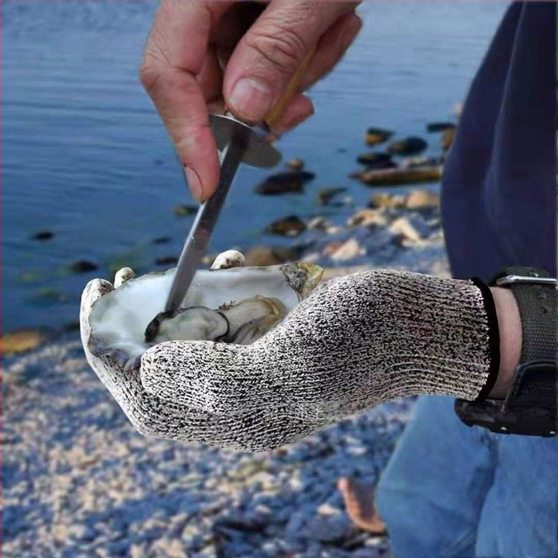 Runfeng γάντια προστασίας από περικοπές, 13-γκέιντζ επίπεδο 5, ανθεκτικά στη φθορά, διαπνέοντα, τροφίμου ποιότητας για κουζίνα HPPE/γυάλινη ίνα/σπάντεξ