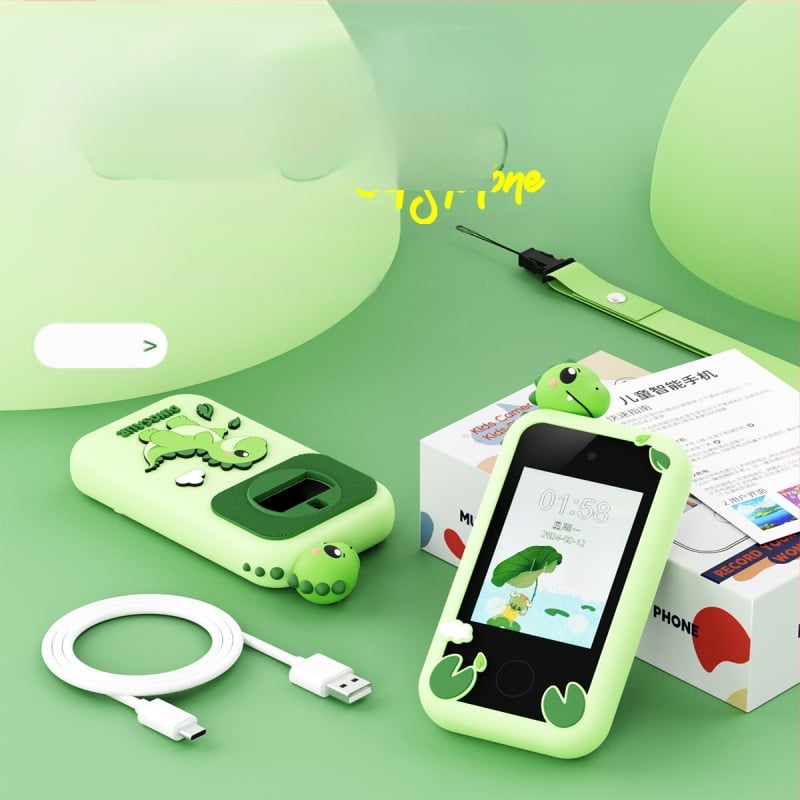 Laste digitaalne kaamera 2,8-tollise LCD-ekraaniga, 20 MP sensor, TF-kaardiga salvestus, videorežiim, ABS + silikoongeeli korpus