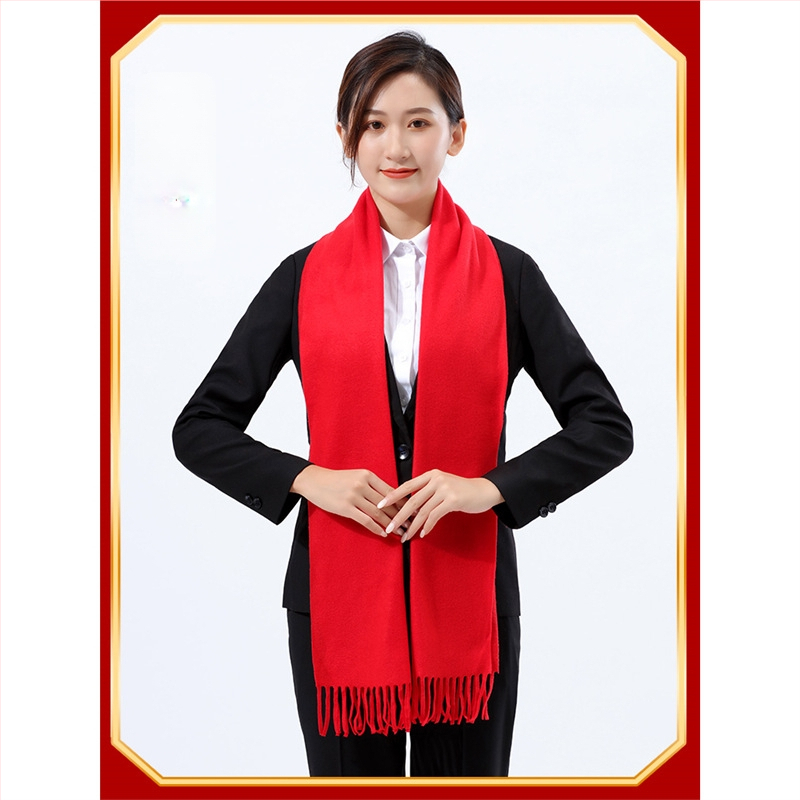 Villane šalikas Xinjingi brändi logotüübi kohandamisega, talviseks kasutamiseks, 2025. aasta kevade väljaanne