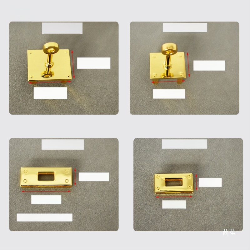 Rankų darbo kuprinės spyna ir sagties metaliniai komponentai