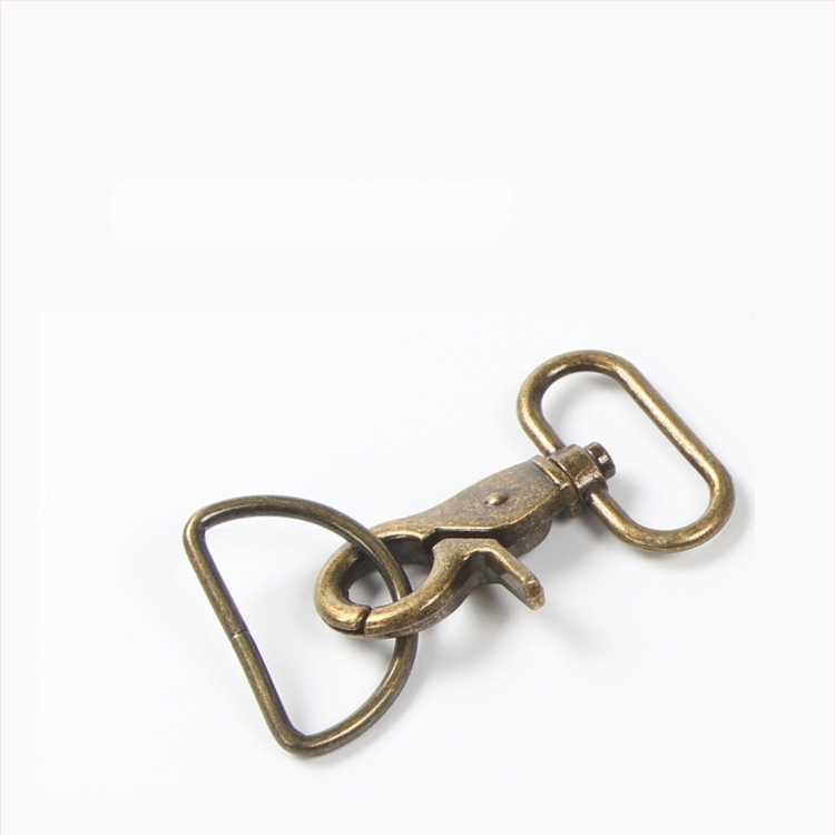 Метална лобстер кука с D-образна халка за чанти – DIY хардуер за чанти, код на продукта Hywxkkkswwtewk