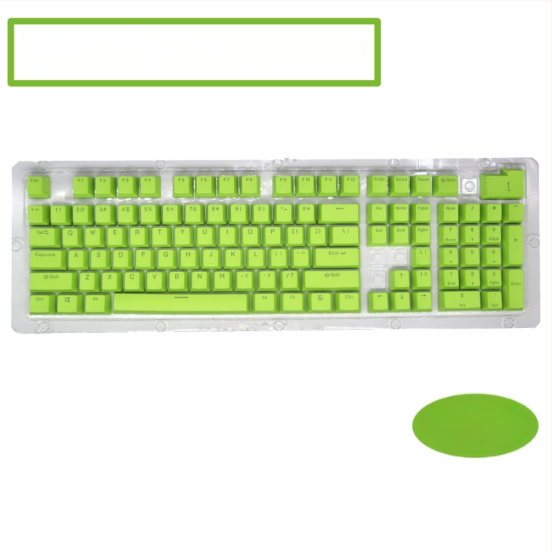 ABS 104-os billentyűzethez készült capkészlet mechanikus billentyűzethez, két színű injekciós formázás, átlátszó karakterek, univerzális kompatibilitás