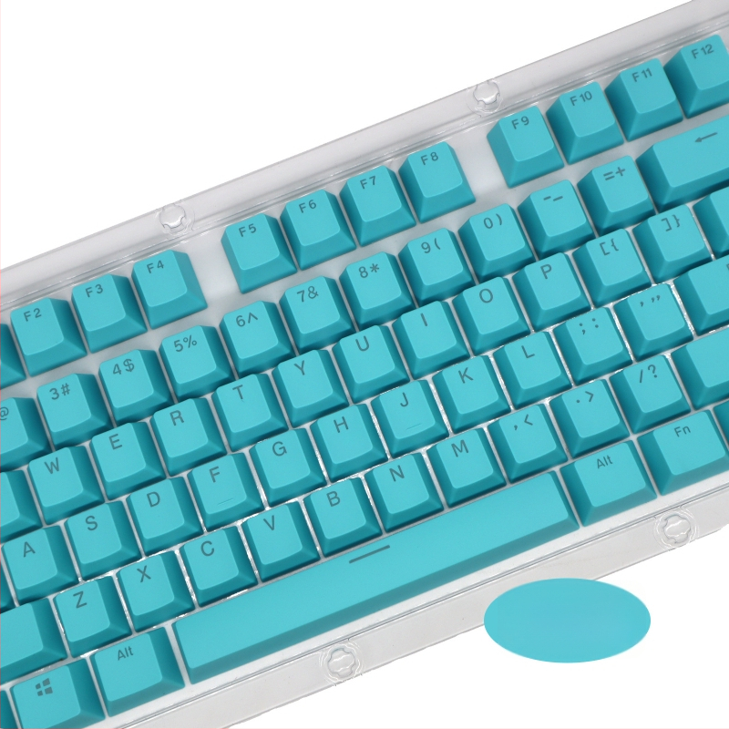 ABS 104-os billentyűzethez készült capkészlet mechanikus billentyűzethez, két színű injekciós formázás, átlátszó karakterek, univerzális kompatibilitás