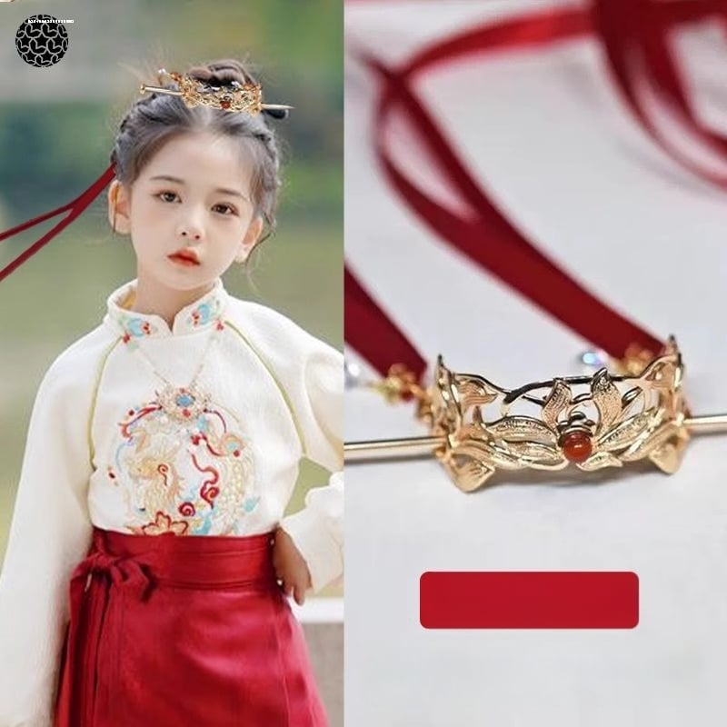 Kínai stílusú fejfedő, ötvözet koronával, elektroplakolás, uniszex