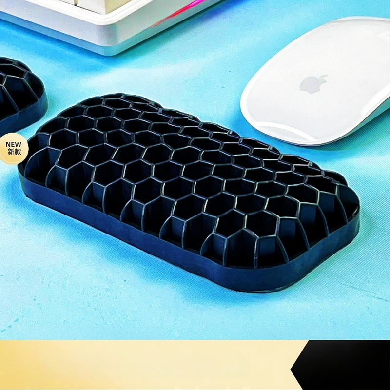 Rokas atbalsta plāksne tastatūrai un pelei – divpusēja TPE ar dobumu dizainu, biroja lietošanai, ūdensizturīgs, pretslīdošs, nolietojumizturīgs, viegli tīrāms