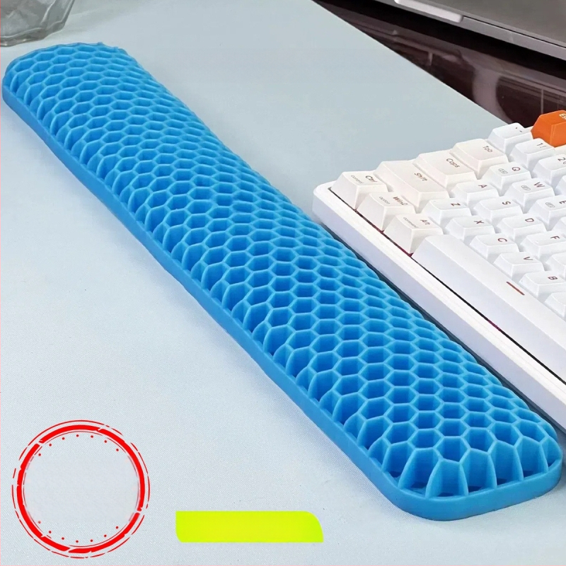 Rokas atbalsta plāksne tastatūrai un pelei – divpusēja TPE ar dobumu dizainu, biroja lietošanai, ūdensizturīgs, pretslīdošs, nolietojumizturīgs, viegli tīrāms