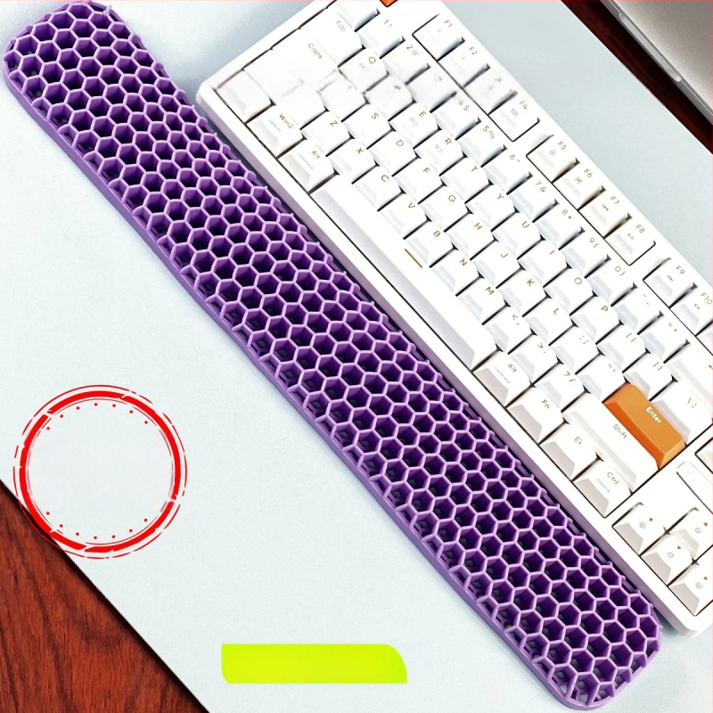 Rokas atbalsta plāksne tastatūrai un pelei – divpusēja TPE ar dobumu dizainu, biroja lietošanai, ūdensizturīgs, pretslīdošs, nolietojumizturīgs, viegli tīrāms