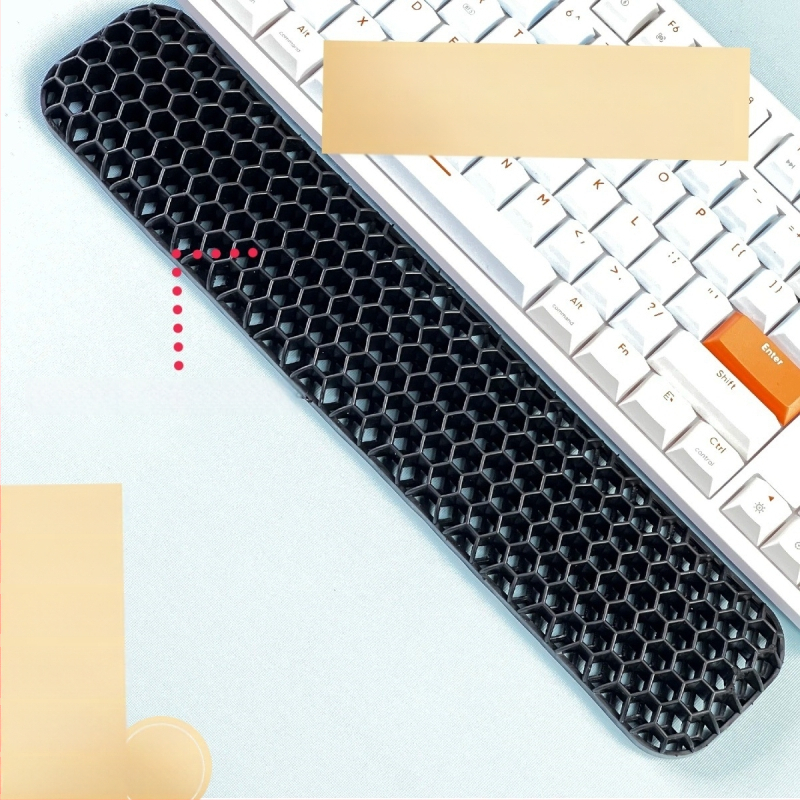 Rokas atbalsta plāksne tastatūrai un pelei – divpusēja TPE ar dobumu dizainu, biroja lietošanai, ūdensizturīgs, pretslīdošs, nolietojumizturīgs, viegli tīrāms