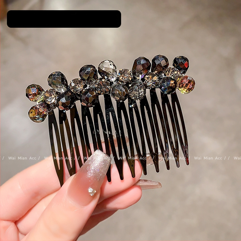 Kristalų plaukų šukos moterims, rankų darbo, pritaikomas aksesuaras, tinkamas vestuvėms, išleista 2023 m.