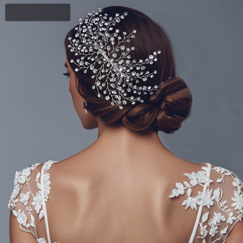 Birthday star CP827 rhinestones plaukų aksesuaras – rankų darbo galvos puošmena