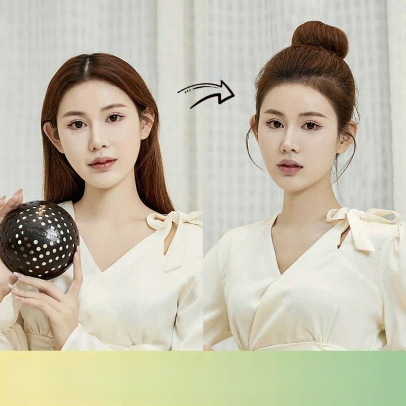 Szilikon hajkiegészítő, természetes női stílus, modell: grapefruit héj, felület sztancolás, csomagolás tömeges vagy egyedi