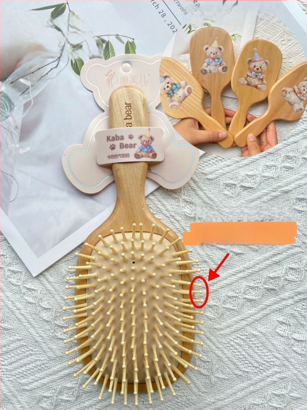 Plaukų šukos su oro pagalvės masažu – iš lotoso medienos, Huimeier