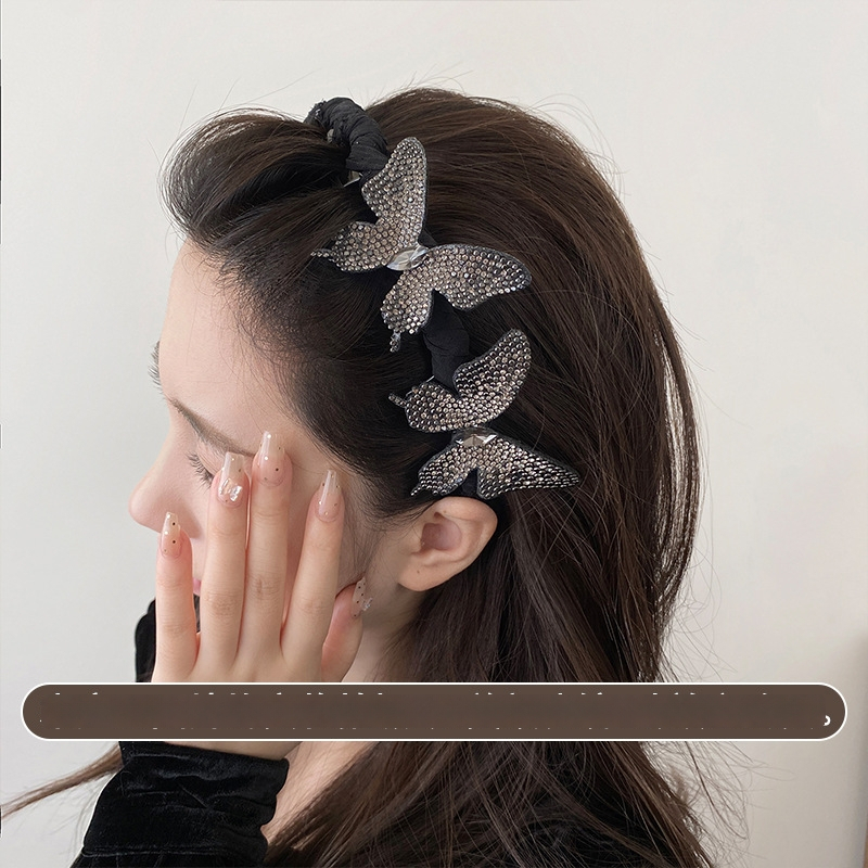 3D kristályos hajpánt – kézzel készítés, kevert anyagok, 2025 ősz kiadás, nőknek, könnyed luxus stílus