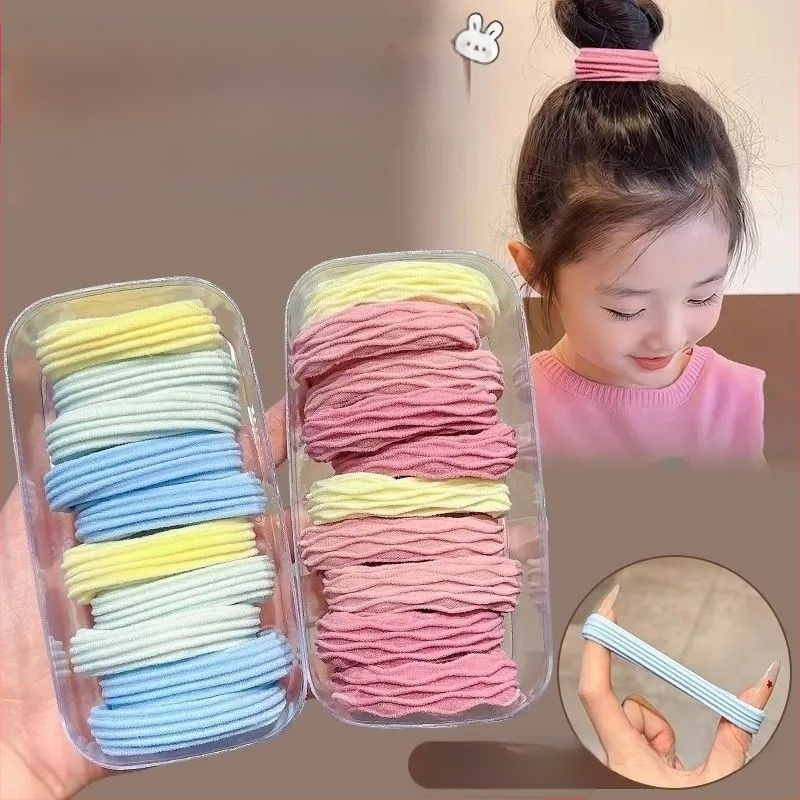 Gradiens hajgumi, selyemfonal, magas rugalmasságú hajgumi, copfhoz, rajzfilm-stílus, 2025 tavasz, Sea Salt sorozat