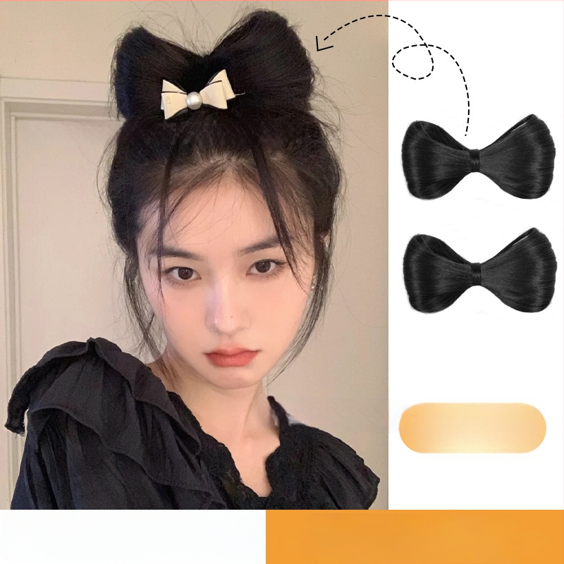 Konty paróka csatolható masnival, hőálló huzal, középhosszú, koreai stílus