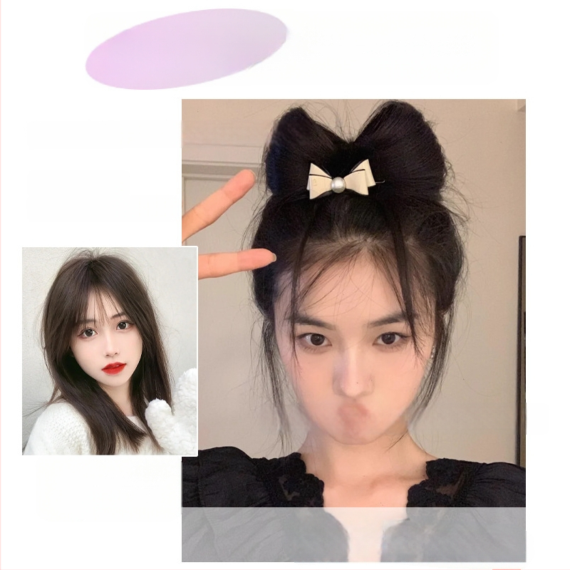 Konty paróka csatolható masnival, hőálló huzal, középhosszú, koreai stílus