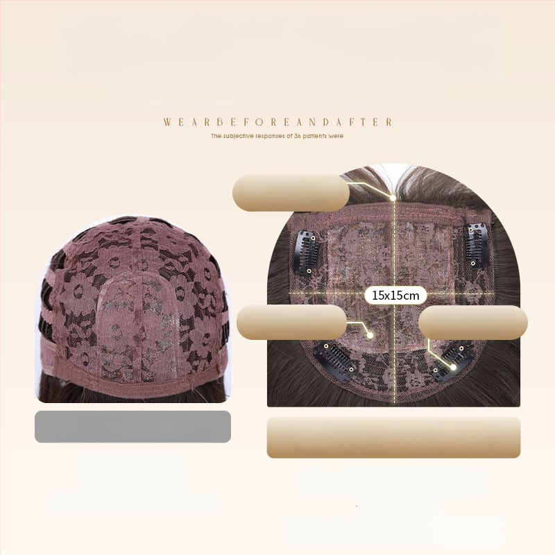 Női teljes paróka — hosszú egyenes haj, hőálló szintetikus szálak, egyenes tincs, mechanikus felépítés