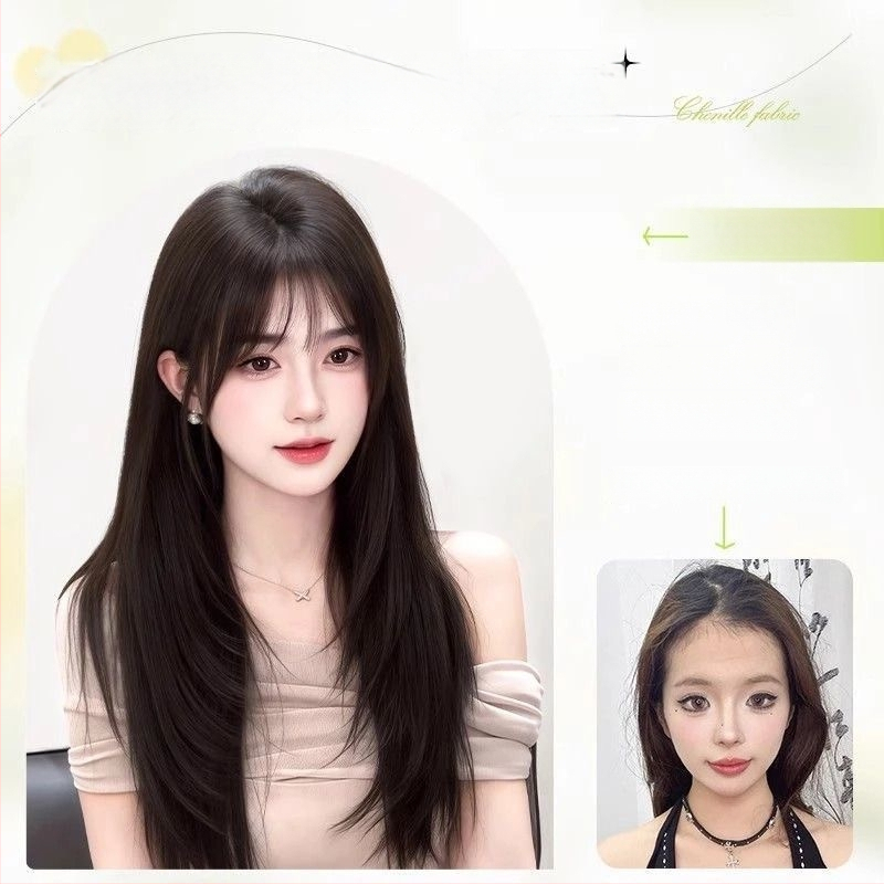 Hajtopper — hosszú egyenes haj, természetes mindennapi megjelenés; anyag: magas hőálló rostok; gyártási technológia: mechanizmus; nem festhető