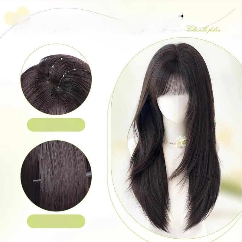 Hajtopper — hosszú egyenes haj, természetes mindennapi megjelenés; anyag: magas hőálló rostok; gyártási technológia: mechanizmus; nem festhető