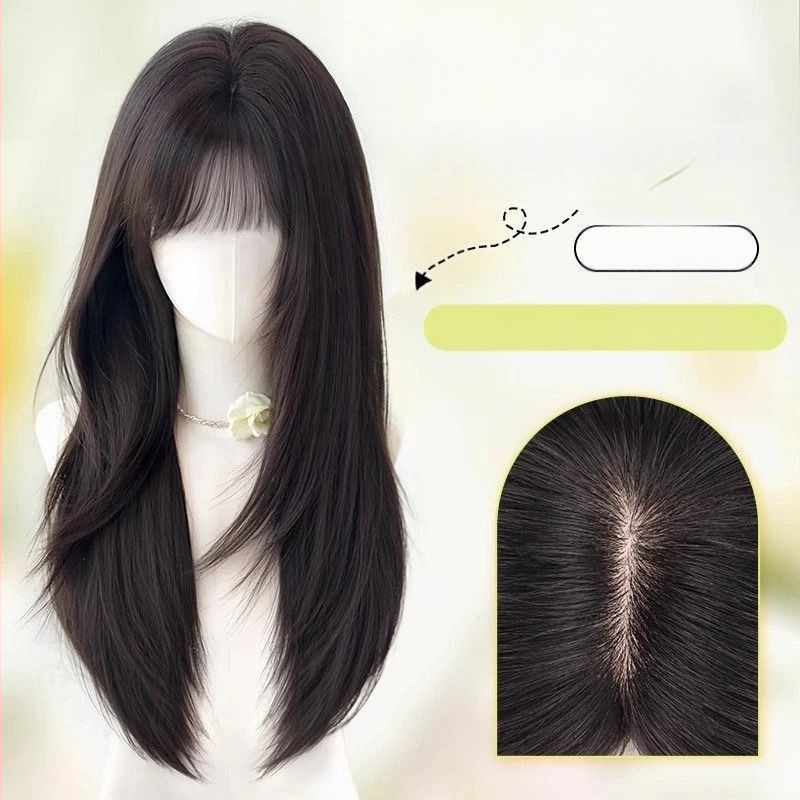 Hajtopper — hosszú egyenes haj, természetes mindennapi megjelenés; anyag: magas hőálló rostok; gyártási technológia: mechanizmus; nem festhető