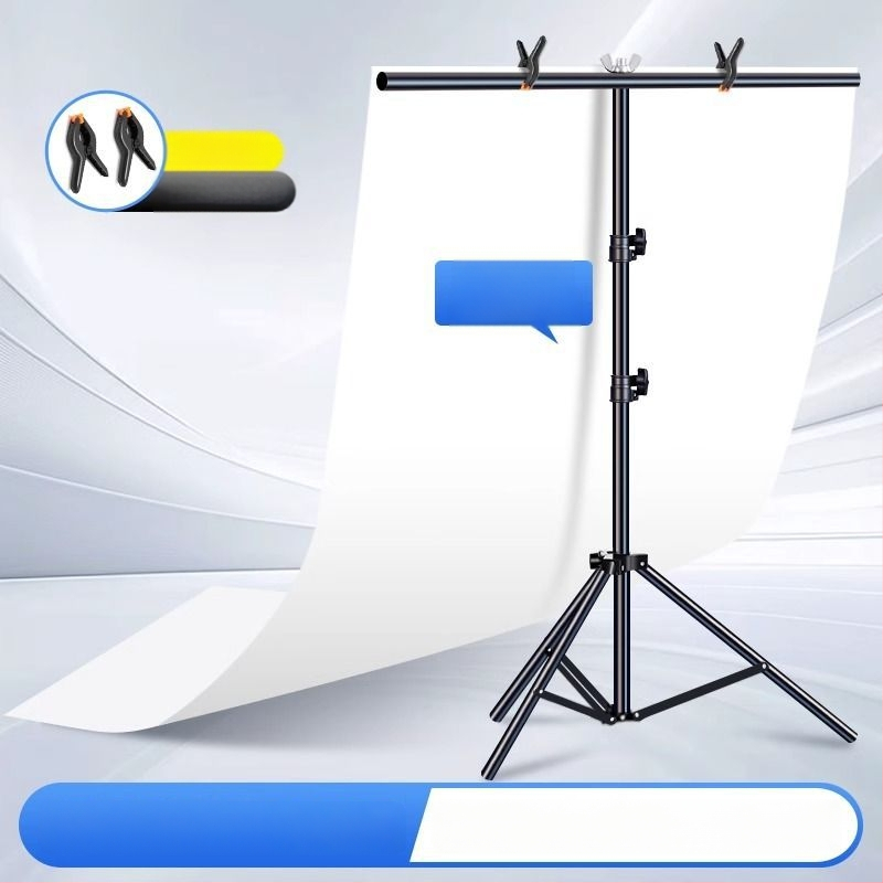 Baltas PVC fono plokštė su stovu – still life nuotraukoms