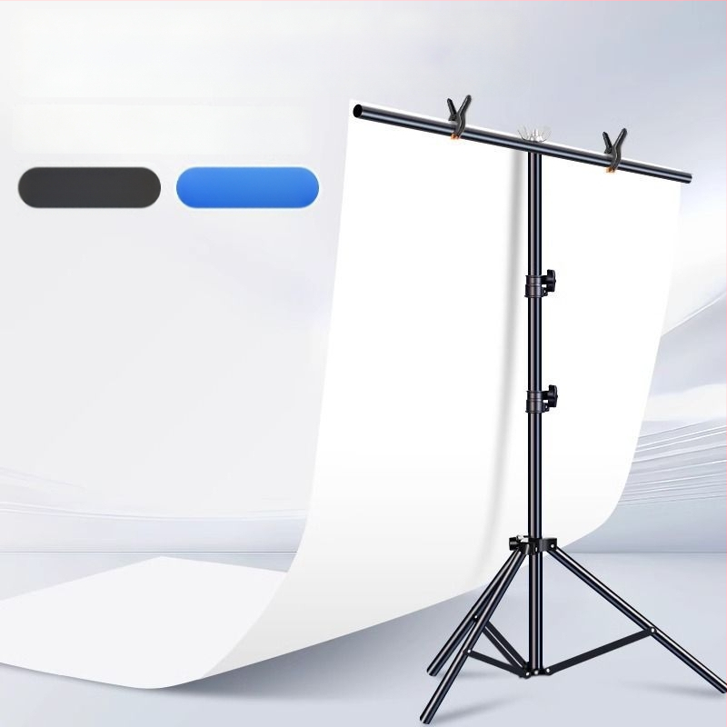 Baltas PVC fono plokštė su stovu – still life nuotraukoms