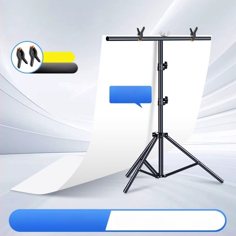 Baltas PVC fono plokštė su stovu – still life nuotraukoms