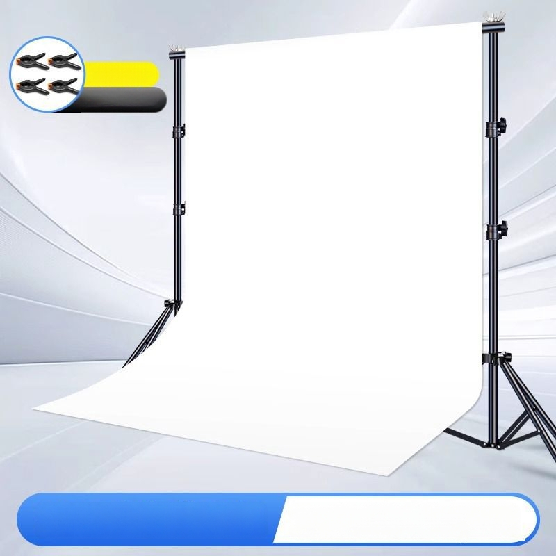 Baltas PVC fono plokštė su stovu – still life nuotraukoms