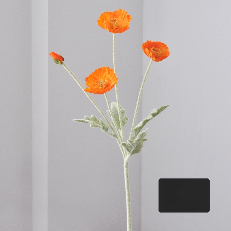 Umjetni mak od svile — Jedna grančica, reljefna izrada i injekcijsko kalupiranje, za vjenčanja, rekvizite za fotografiranje i kućnu dekoraciju