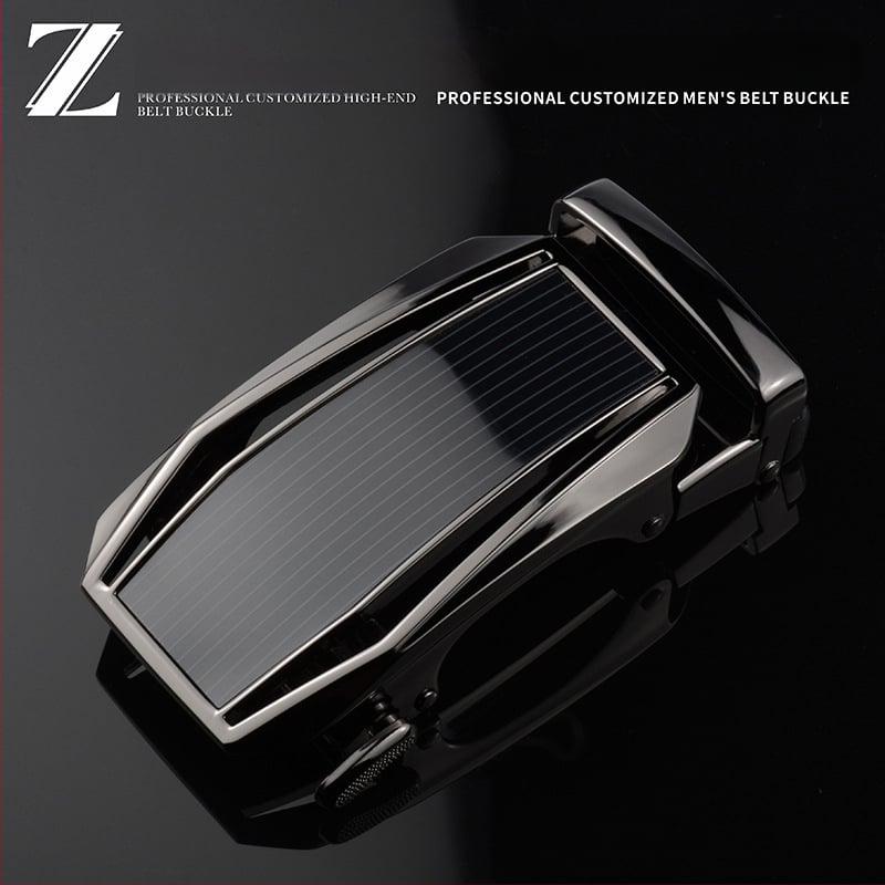 Vyrinė automatinė diržo sagtis iš lydinio, D formos, pritaikoma, verslo reikmėms.