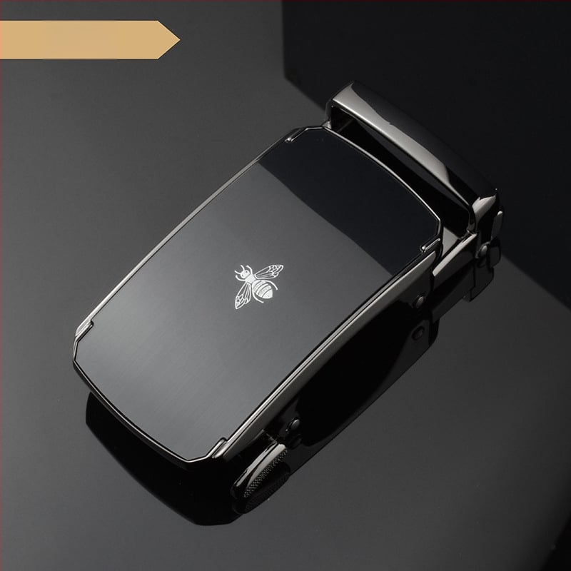 Автоматична катарама за мъжки колан, правоъгълна катарама от сплав, дизайн с букви, бизнес стил