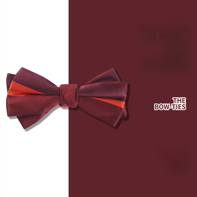 Папийонка от сатен жакард, полиестер, унисекс, корейски стил