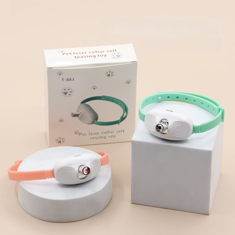 Lézeres macska játék nyakörv – Gumiból készült, macskáknak, Kényelmes stílus, egész évben