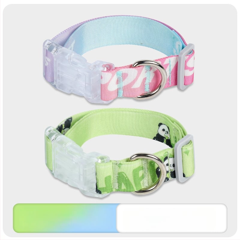 Bei muge Kutyakollár Cartoon mintával, állítható, poliészter anyag, általános használat, egész éves viselés, biztonságos, fullasztó nélküli kialakítás