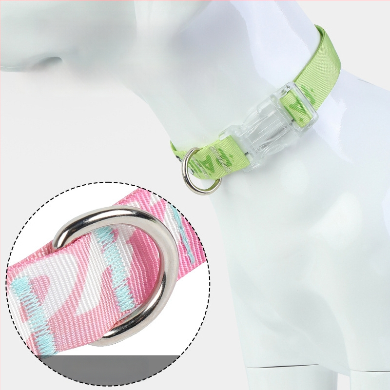 Bei muge Kutyakollár Cartoon mintával, állítható, poliészter anyag, általános használat, egész éves viselés, biztonságos, fullasztó nélküli kialakítás