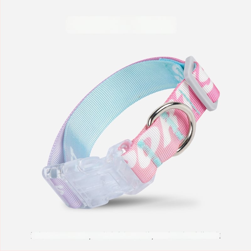 Bei muge Kutyakollár Cartoon mintával, állítható, poliészter anyag, általános használat, egész éves viselés, biztonságos, fullasztó nélküli kialakítás