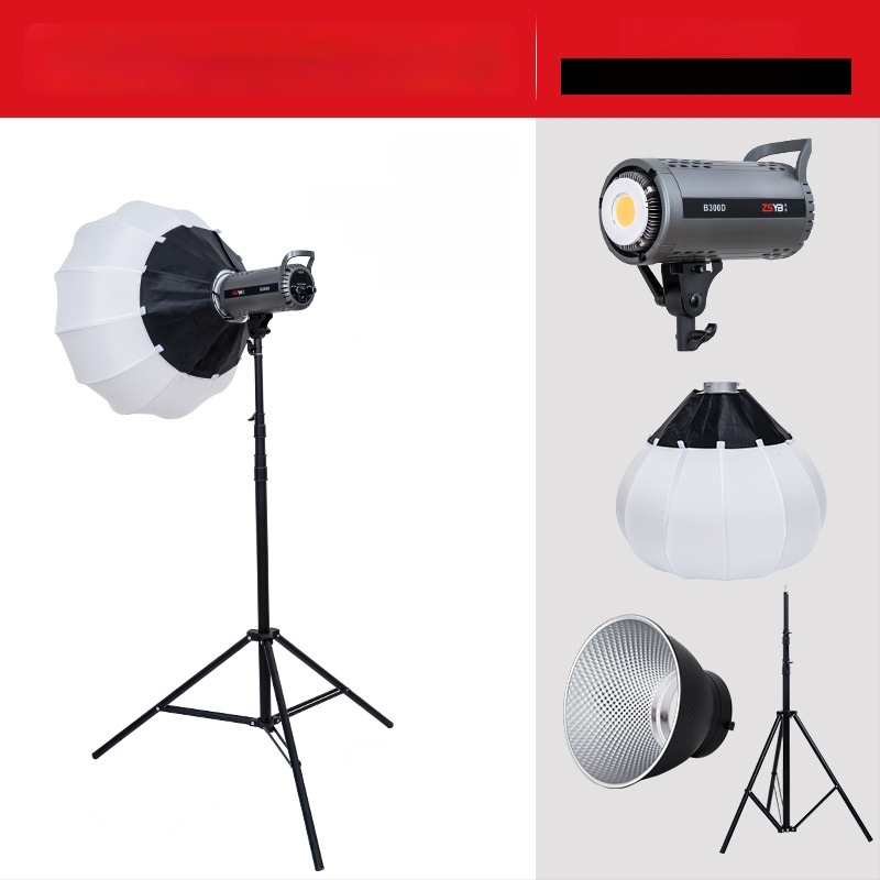 Shadow bang B300x – Professionaalne fotograafia lamp, kahekordne temperatuurivalgustus, 220W/220V, E40 pea, reguleeritav heledu, sõltuv toiteallikas, heleduse reguleerimine, sobib peamiseks valgustuseks otseülekande ja portree video jaoks