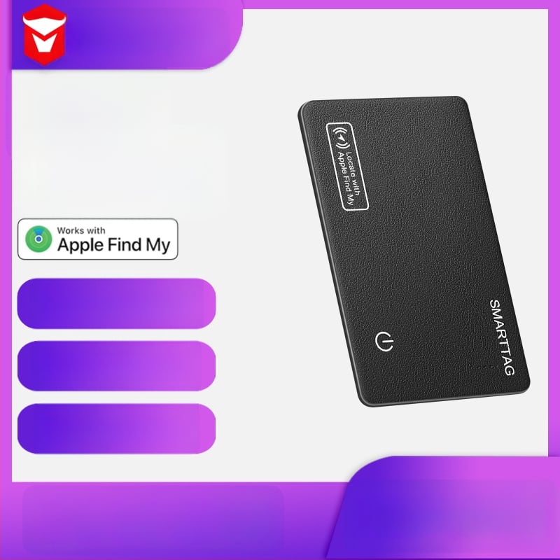 Airtag kortelių lokatorius – PVC korpusas, modelis Fdk001, 180mAh baterija, svoris 18 g, suderinamas su iOS