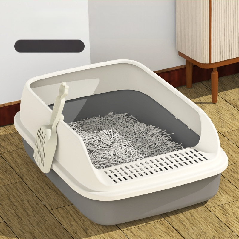 Mačja posuda za pijesak s poluzatvorenim dizajnom, PVC – SZce7DD8