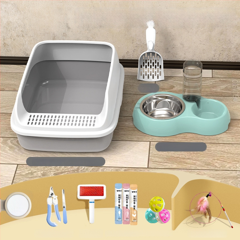 Mačja posuda za pijesak s poluzatvorenim dizajnom, PVC – SZce7DD8