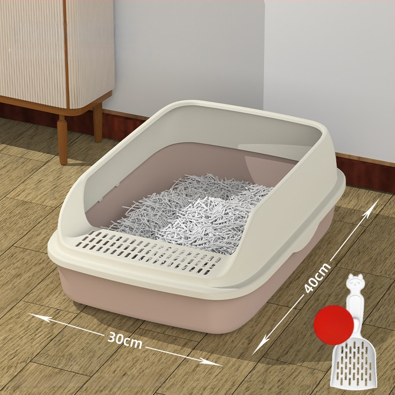 Mačja posuda za pijesak s poluzatvorenim dizajnom, PVC – SZce7DD8