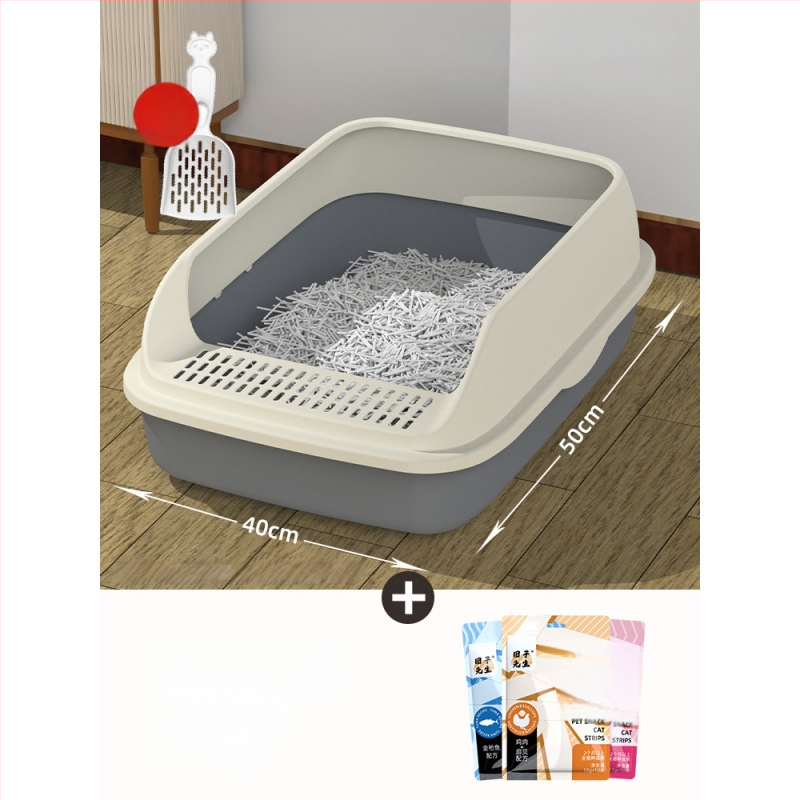 Mačja posuda za pijesak s poluzatvorenim dizajnom, PVC – SZce7DD8