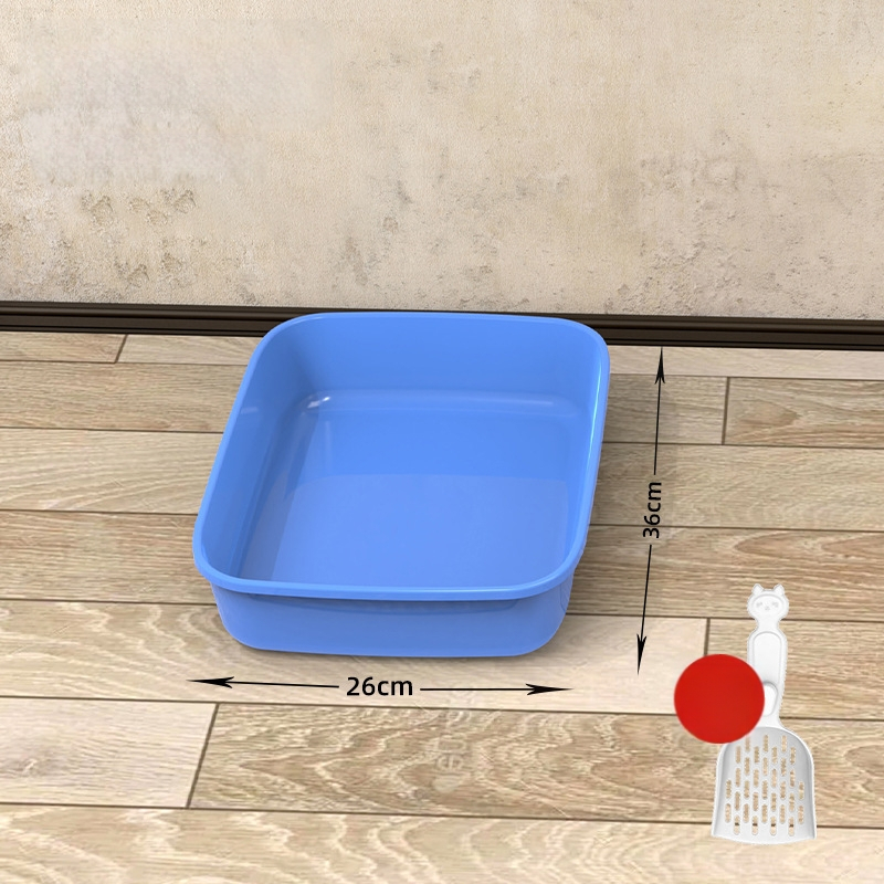 Mačja posuda za pijesak s poluzatvorenim dizajnom, PVC – SZce7DD8