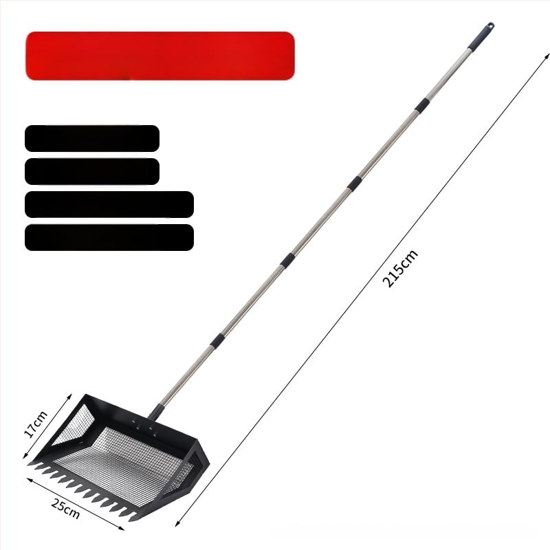 Metalna lopata za čišćenje kokošinjca, višestruko funkcionalna za velike životinje i piliće, marka Bente.