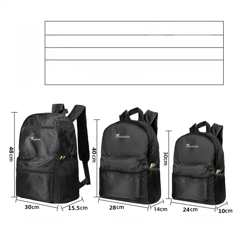 Ταξιδιωτικό σακίδιο — Αδιάβροχο, επεκτειόμενο, αποθηκεύσιμο (Oxford ύφασμα, υπαίθρια σπορ, unisex)