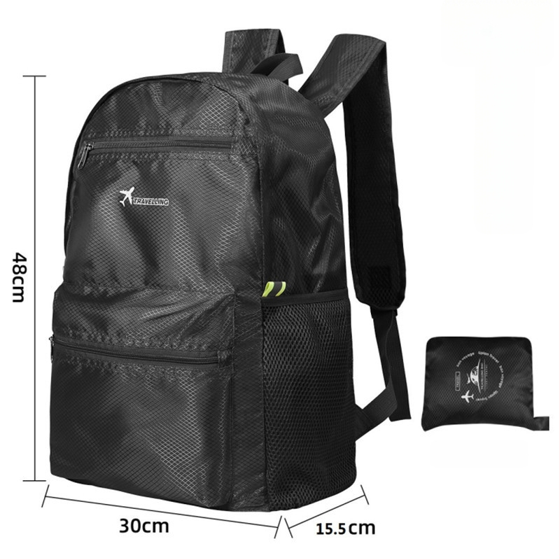 Ταξιδιωτικό σακίδιο — Αδιάβροχο, επεκτειόμενο, αποθηκεύσιμο (Oxford ύφασμα, υπαίθρια σπορ, unisex)