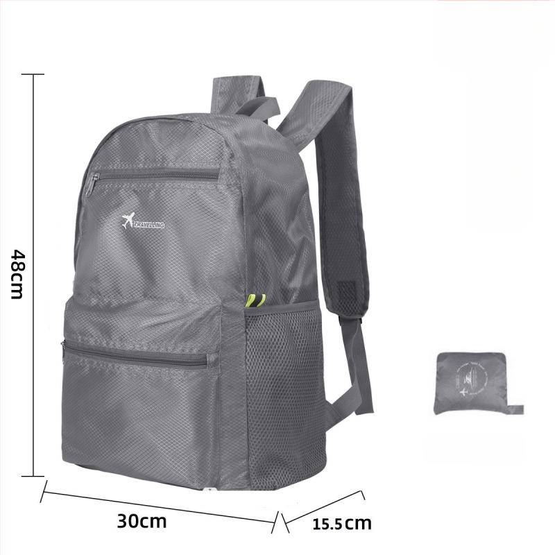 Ταξιδιωτικό σακίδιο — Αδιάβροχο, επεκτειόμενο, αποθηκεύσιμο (Oxford ύφασμα, υπαίθρια σπορ, unisex)