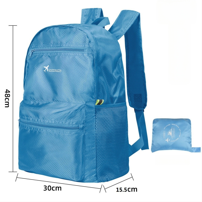 Ταξιδιωτικό σακίδιο — Αδιάβροχο, επεκτειόμενο, αποθηκεύσιμο (Oxford ύφασμα, υπαίθρια σπορ, unisex)