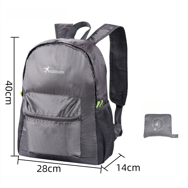 Ταξιδιωτικό σακίδιο — Αδιάβροχο, επεκτειόμενο, αποθηκεύσιμο (Oxford ύφασμα, υπαίθρια σπορ, unisex)